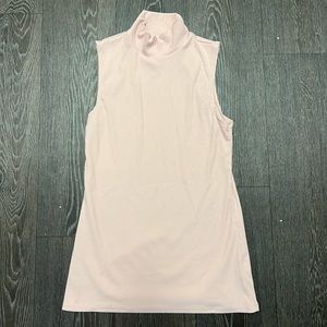 Pastel pink nylon stretch